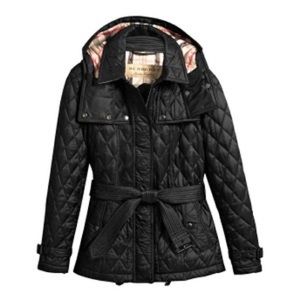 Burberry Finsbridge Hooded Quilted Short Jacket